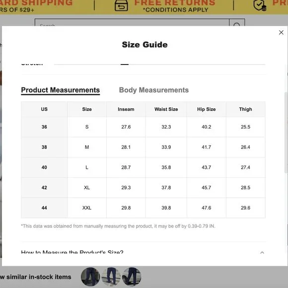 Manfinity Mode Men Solid Slant Pocket Blue Dress Pants, NWOT, Medium (33W) - Picture 8 of 8